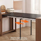 AOLISHENG Concealed Multi-Section Drawer Slides for Extending Dining Table, Full Extension Side Mount Hidden Rail (Aluminum Alloy / Cold-Rolled Steel)