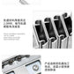 AOLISHENG Concealed Multi-Section Drawer Slides for Extending Dining Table, Full Extension Side Mount Hidden Rail (Aluminum Alloy / Cold-Rolled Steel)