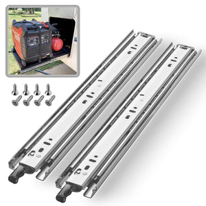 AOLISHENG 2 Pairs Heavy Load Capacity 68KG Duty Ball Bearing Drawer Runners With Lock D5115