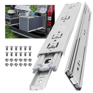 AOLISHENG 2 Pairs of Load Capacity 68KG Heavy Duty Ball Bearing Drawer Runners A5115