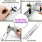AOLISHENG Load Capacity 68KG Stainless Steel Heavy Duty Ball Bearing Drawer Runners W5115, 1 Pair